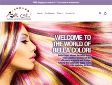 Tablet Screenshot of bellacolori.com